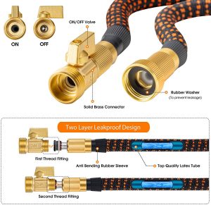 Garden Hose with 9 Function Nozzle
